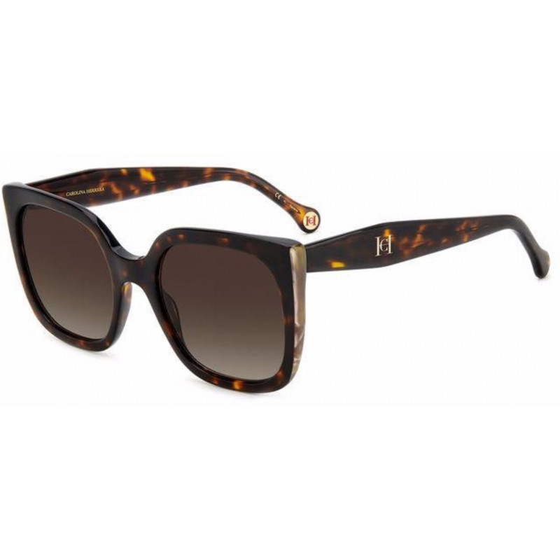 Sunglasses Carolina Herrera HER 0128 /S 9KHA Ha Brown Shaded 54mm