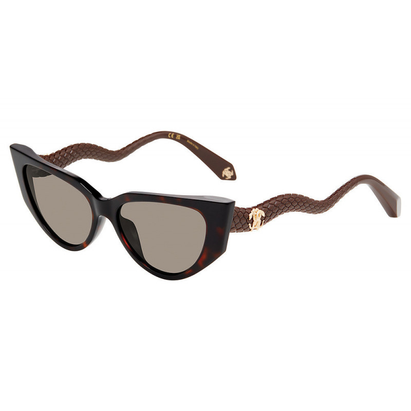 Sunglasses Roberto Cavalli SRC 128 M 0743 Brown-yellow Havana -