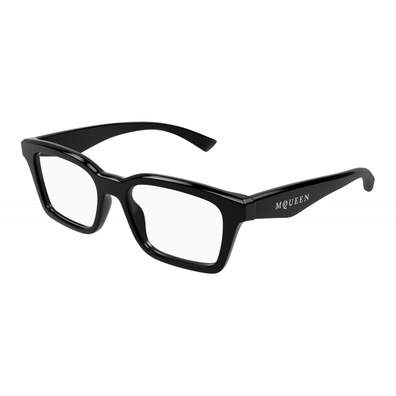 Eyeglasses Alexander McQueen AM 0476 O- 001 Black / Transparent 53mm