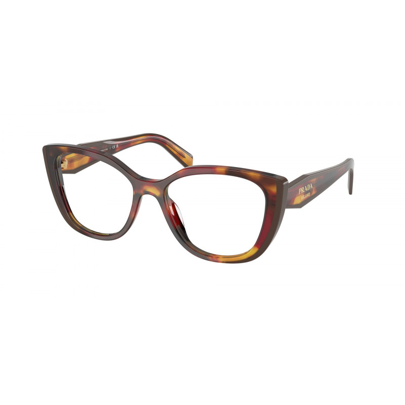 Eyeglasses Prada PR B 04 V 22A1O1 Poppy Tortoise/Bordeaux / Demo Lens 51mm