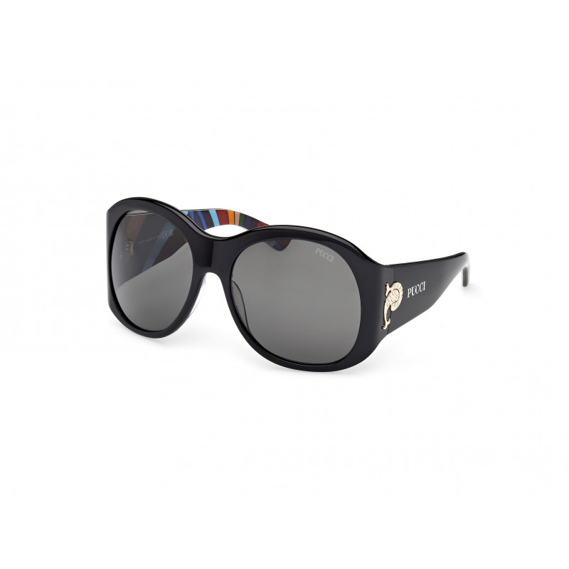 Sunglasses Emilio Pucci EP 0233 05A Black/Texture / 59mm