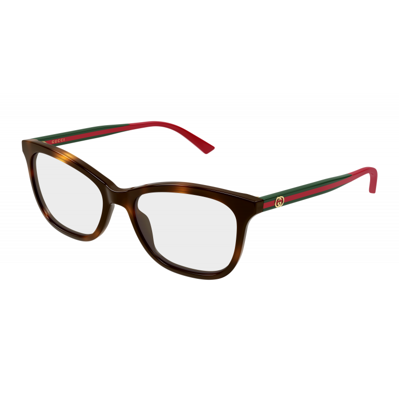 Eyeglasses Gucci GG 2117 O- 002 Havana / Transparent Green 54mm