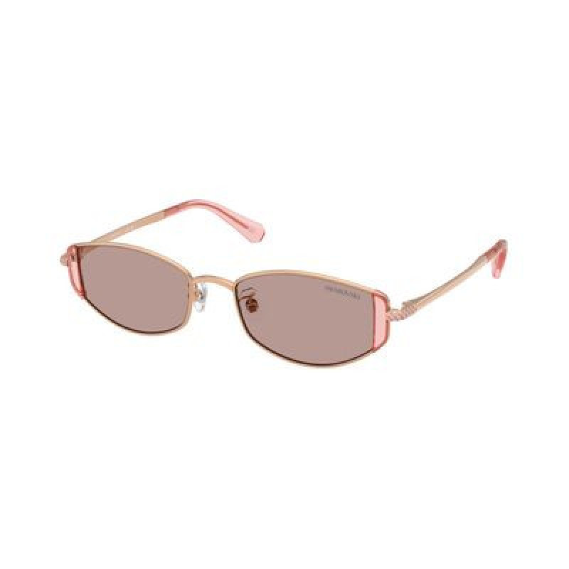 Sunglasses Swarovski SK 7035 D 40147N Rose Gold / Light Purple Brown Polyamide Standard 53mm