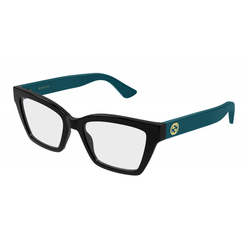 Eyeglasses Gucci GG 1715 O- 013 Black / Transparent Blue 55mm