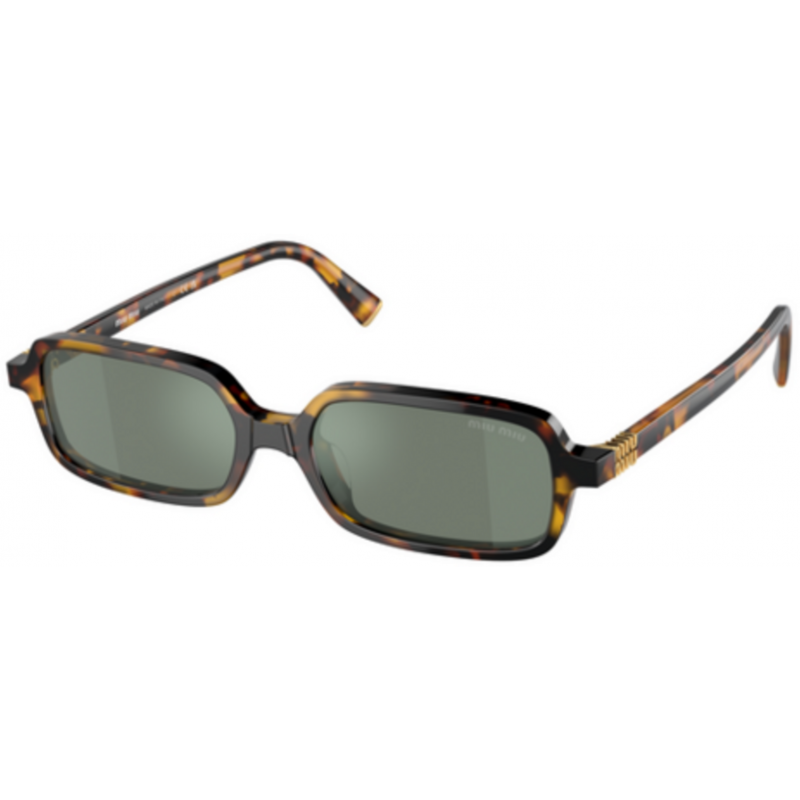 Sunglasses Miu MU 11 ZSF VAU04M Honey Havana / Green Mirror Internal Silver Polyamide Standard
