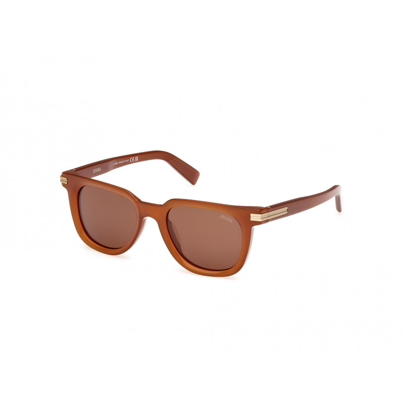 Sunglasses Zegna EZ 0248 45E Shiny Light Brown / 50mm