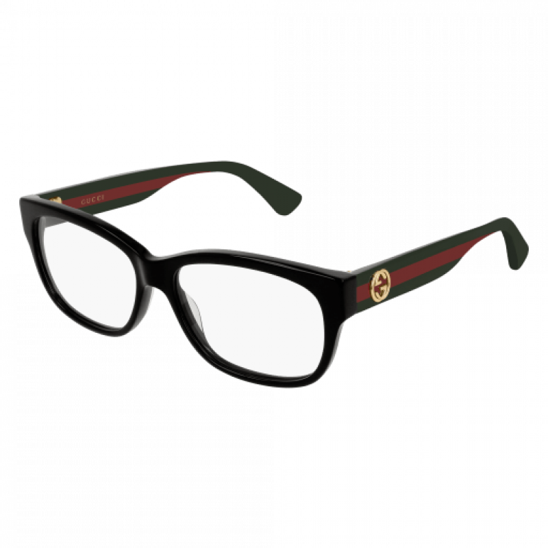 Eyeglasses Gucci GG 0278 O- 011 Black / Transparent Multicolor 55mm