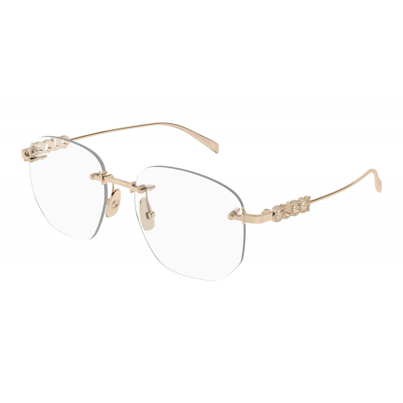 Eyeglasses Gucci GG 1806 O- 003 Gold / Transparent 54mm