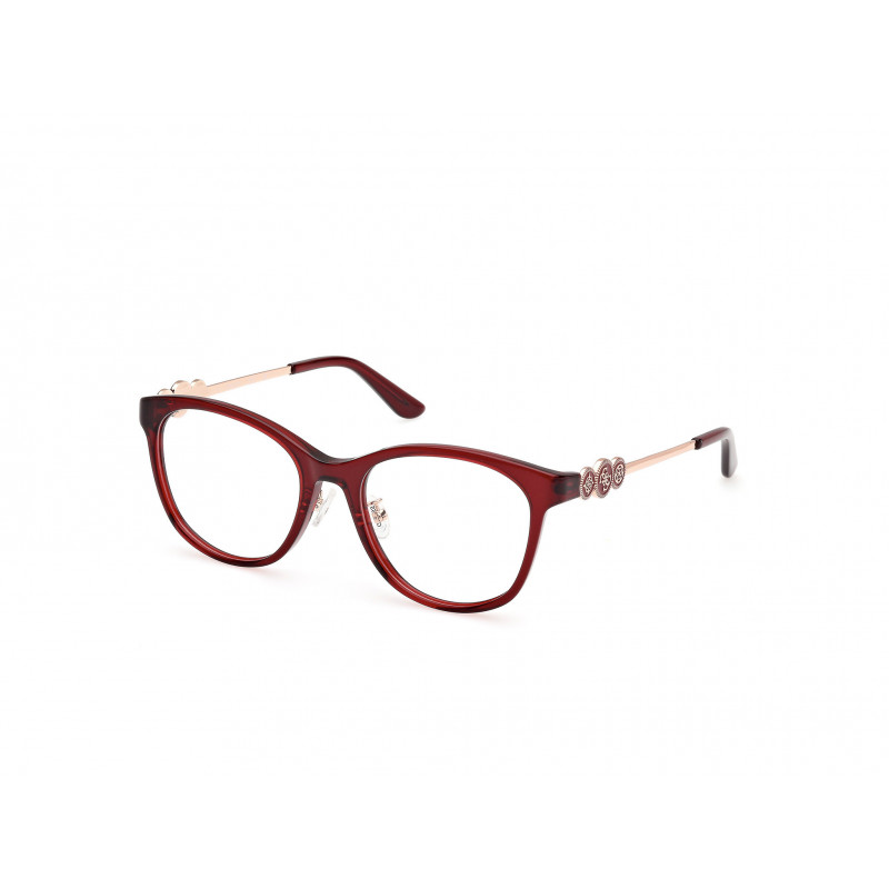 Eyeglasses Guess GU 50255 -D Asian fit 069 Shiny Bordeaux / Pink Gold