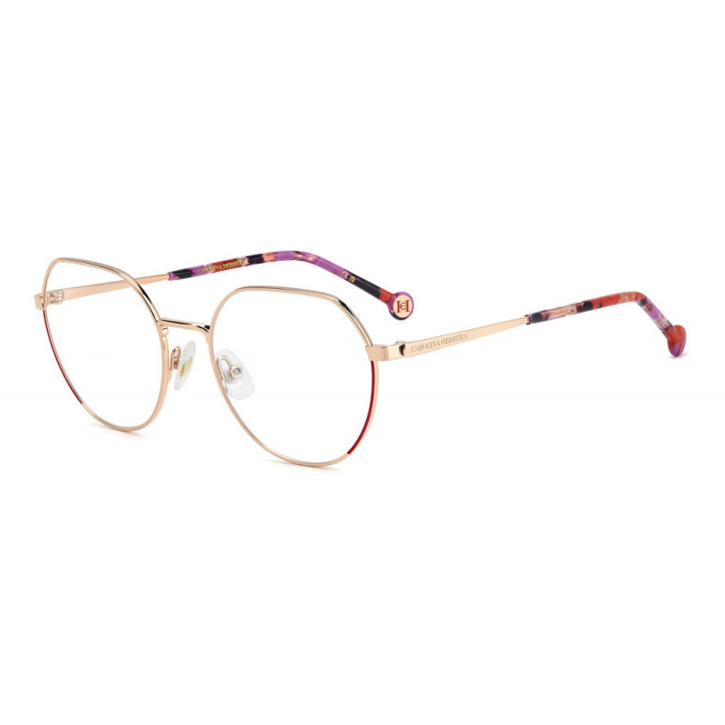 Eyeglasses Carolina Herrera HER 0296 AU2 Red Gold 54mm