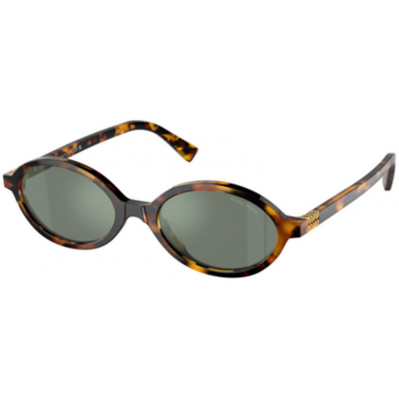 Sunglasses Miu MU 04 ZS VAU04M Honey Havana / Green Mirror Internal Silver Polyamide Standard 50mm