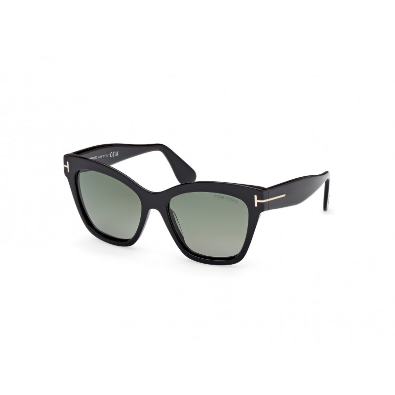 Sunglasses Tom Ford FT 1217 01R Shiny Black / 55mm