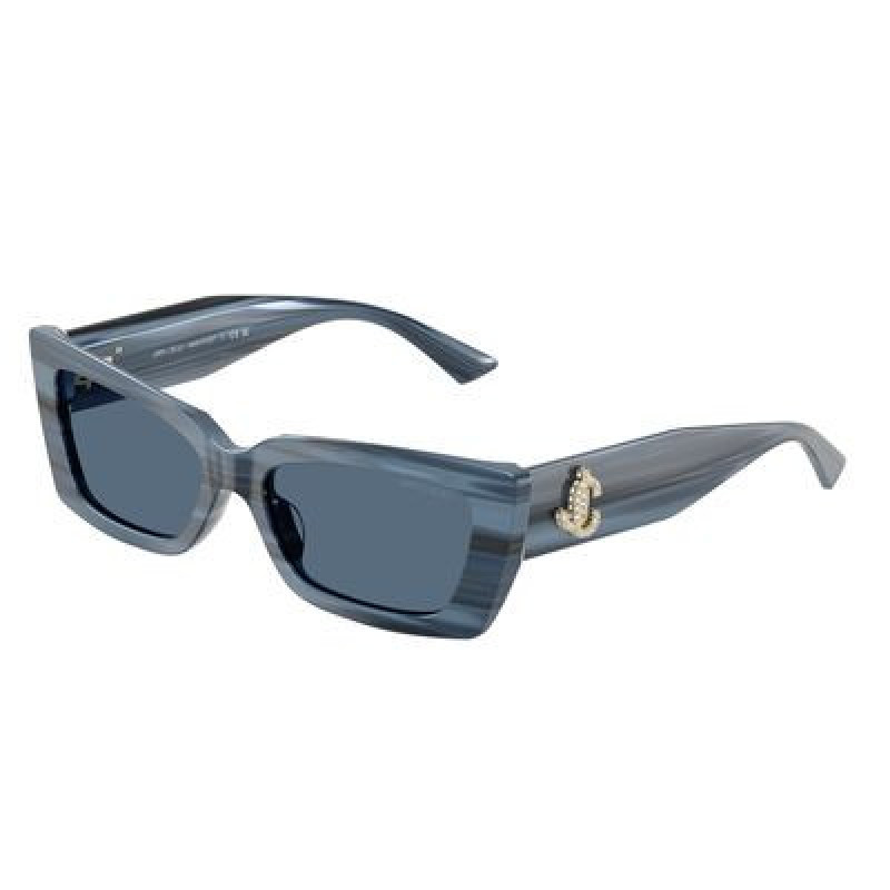 Sunglasses Jimmy Choo JC 5037 BU 507280 Striped Navy / Dark Blue Polyamide Standard 54mm