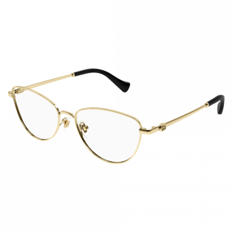 Eyeglasses Gucci GG 1595 O- 001 Gold / Transparent 55mm