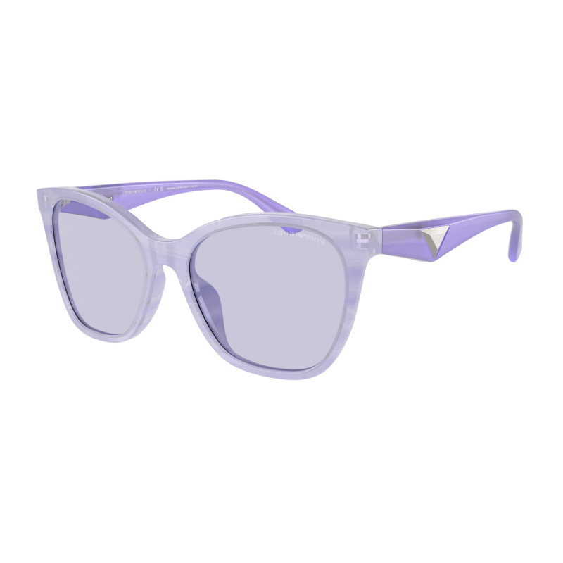 Sunglasses Emporio Armani EA 4222 U 61131A Shiny Striped Lilac Lillac