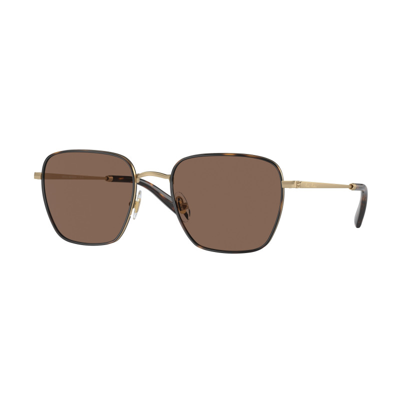 Sunglasses Brooks Brothers BB 4068 J 102673 Matte Light Gold Dark Brown