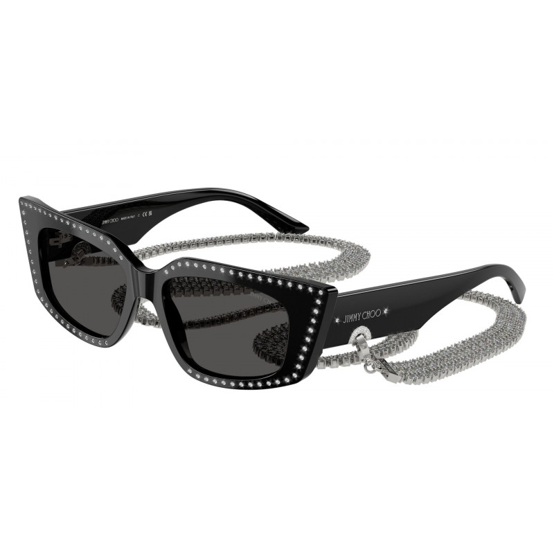 Sunglasses Jimmy Choo JC 5033 B 500087 Black / Grigio Scuro Polyamide Standard
