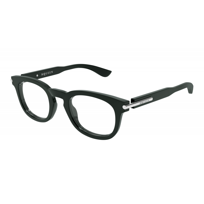 Eyeglasses Alexander McQueen AM 0498 O- 004 Green / Transparent 48mm