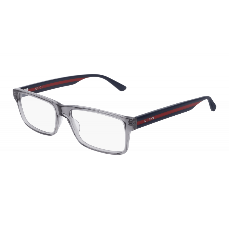 Eyeglasses Gucci GG 0752 O- 003 Grey / Transparent Blue 56mm