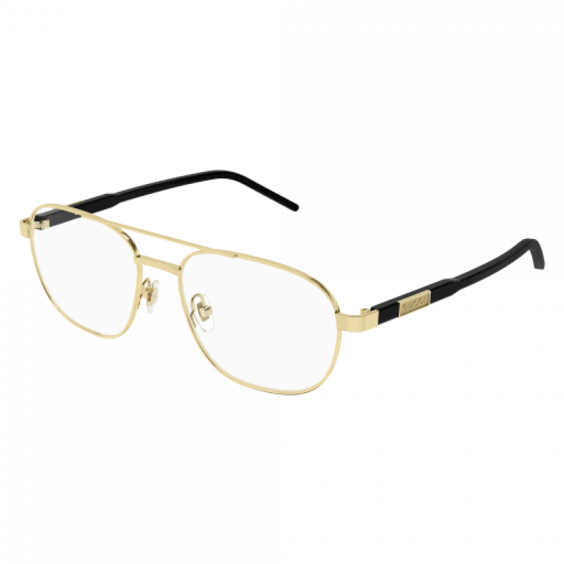 Eyeglasses Gucci GG 1800 O- 001 Gold / Transparent Black 56mm