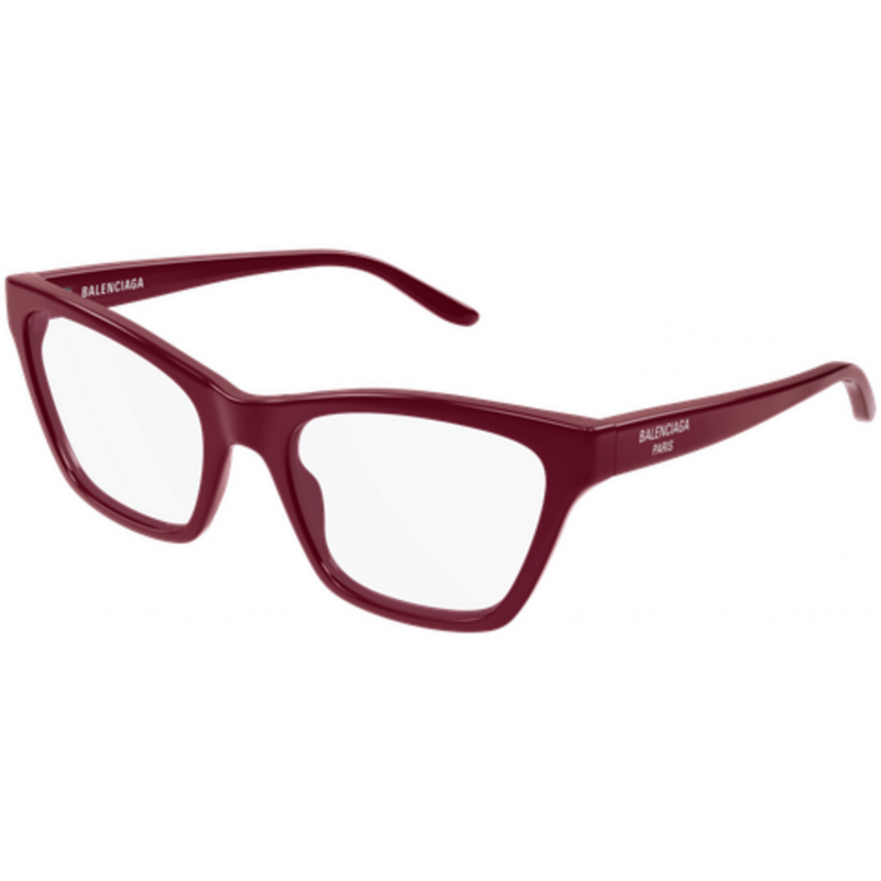Eyeglasses Balenciaga BB 0440 O- 005 Burgundy / Transparent 56mm