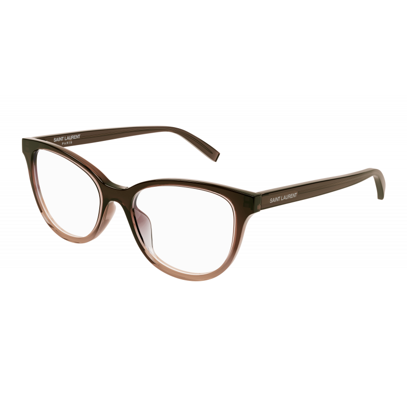 Eyeglasses Saint Laurent SL 504 - 004 Brown / Transparent 53mm