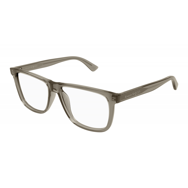 Eyeglasses Alexander McQueen AM 0463 O- 005 Brown / Transparent 56mm