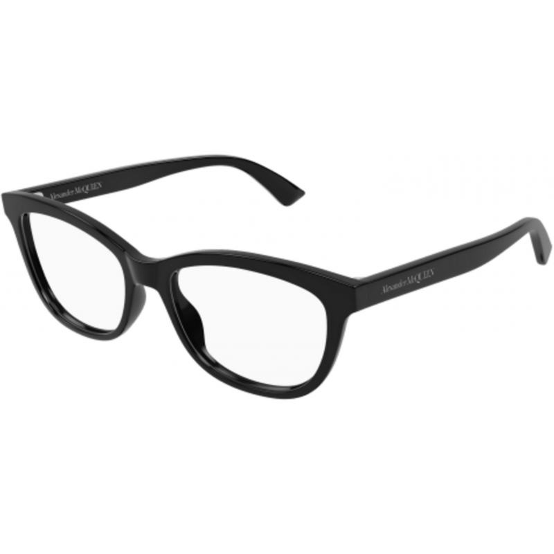 Eyeglasses Alexander McQueen AM 0461 O- 001 Black / Transparent 53mm