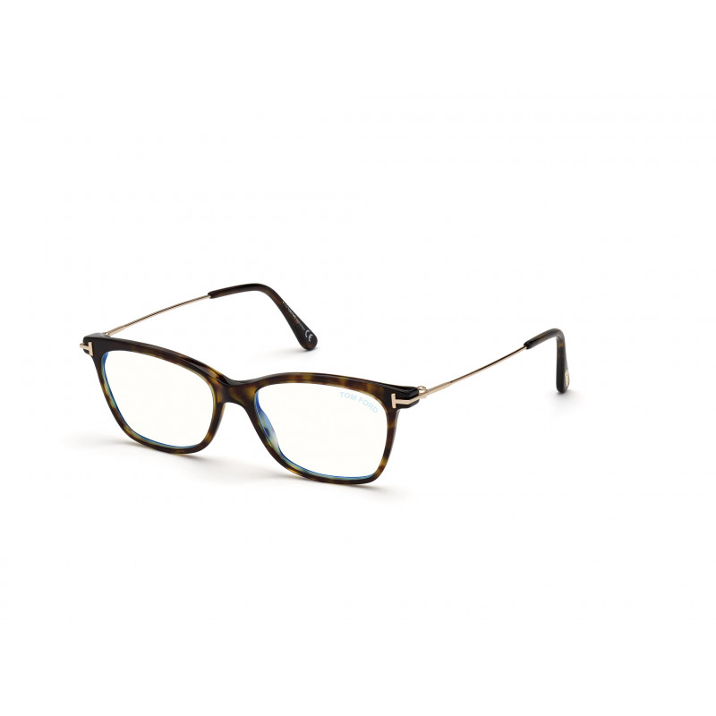 Eyeglasses Tom Ford FT 5712 -B 052 Dark Havana / Shiny Pale Gold 50mm