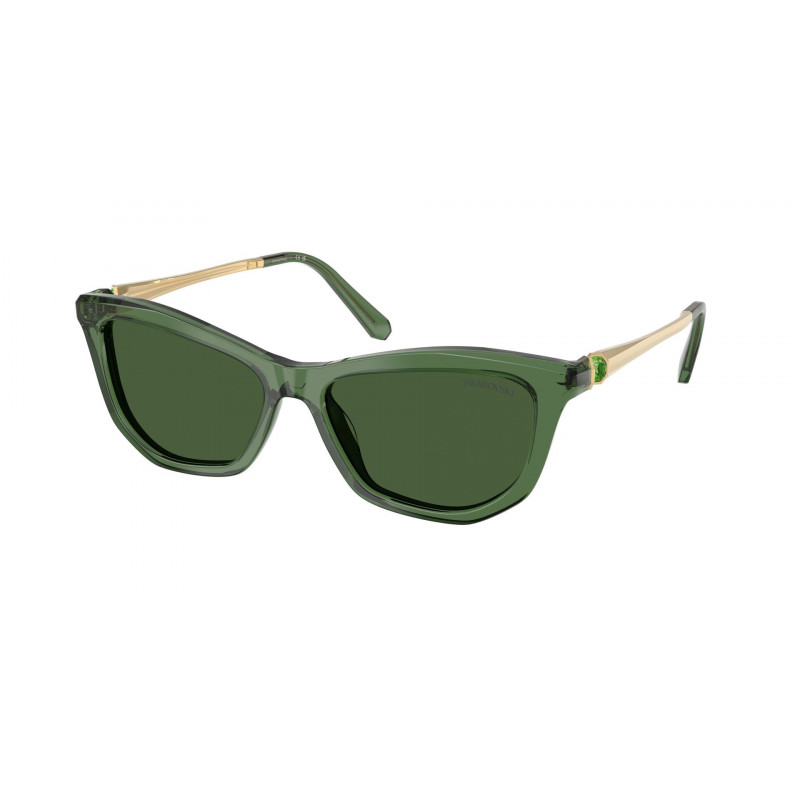 Sunglasses Swarovski SK 6057 108571 Transparent Green / Dark Polyamide Standard 56mm