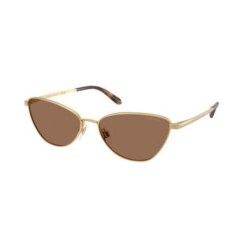 Sunglasses Ralph Lauren RL 7093 900473 Shiny Gold / Brown Policarbonate Standard 60mm