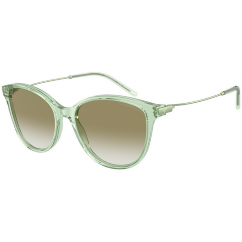 Sunglasses Emporio Armani EA 4220 61078E Shiny Transparent Green Gradie