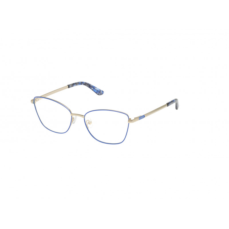 Eyeglasses Guess GU 50163 090 Shiny Blue Pale Gold 54mm