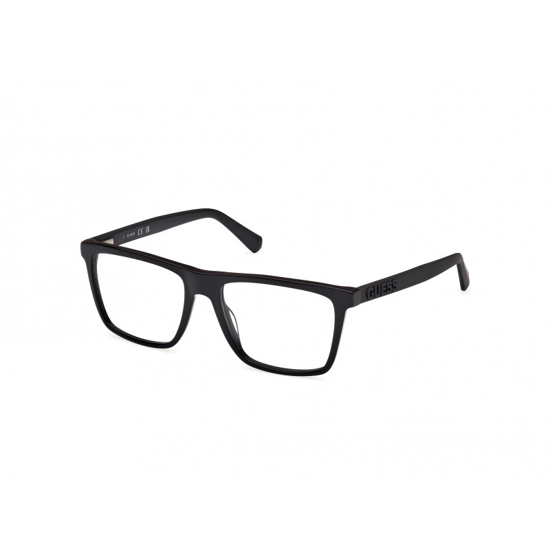 Eyeglasses Guess GU 50186 001 Shiny Black Matte 55mm