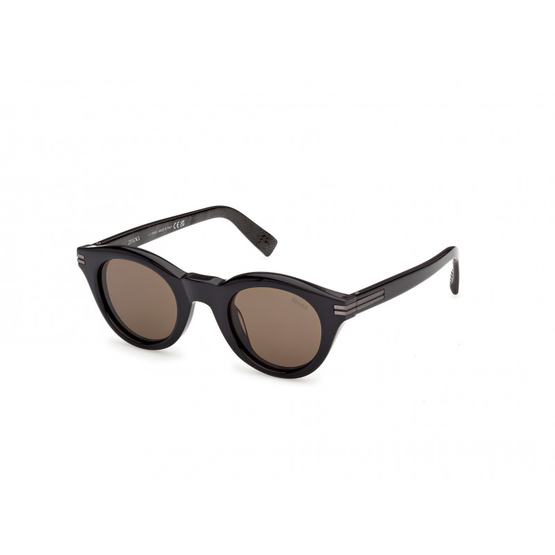 Sunglasses Zegna EZ 0302 05E Black/Striped / 46mm
