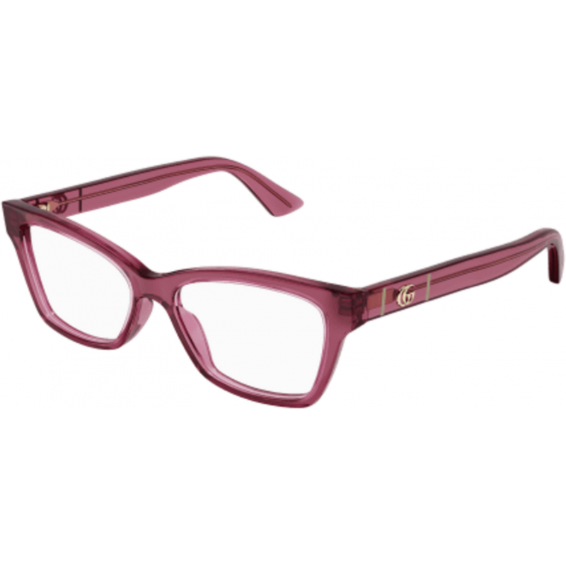 Eyeglasses Gucci GG 0634 O- 010 Burgundy / Transparent 55mm