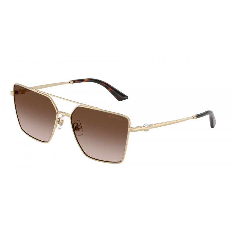 Sunglasses Jimmy Choo JC 4016 HB 300613 Pale Gold / Brown Gradient Polyamide Standard