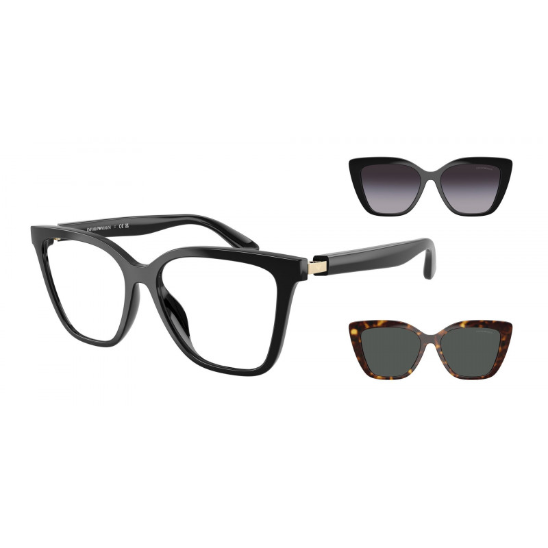 Sunglasses Emporio Armani EA 4254 U 50171W Shiny Black / Clear Polyamide Standard 52mm