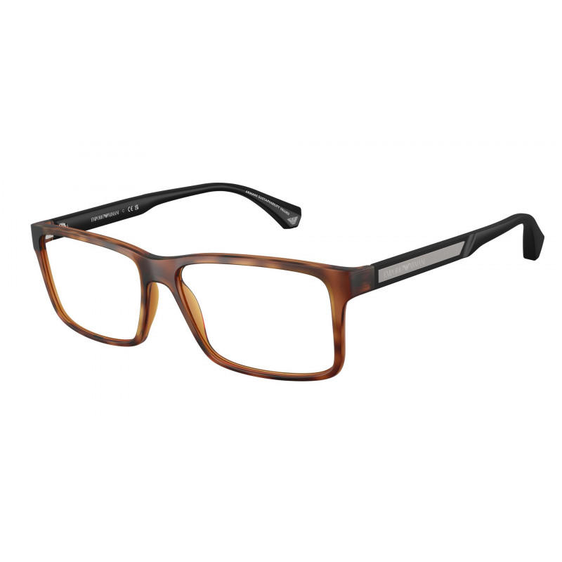 Eyeglasses Emporio Armani EA 3038 5002 Matte Havana / Demo Lens 56mm