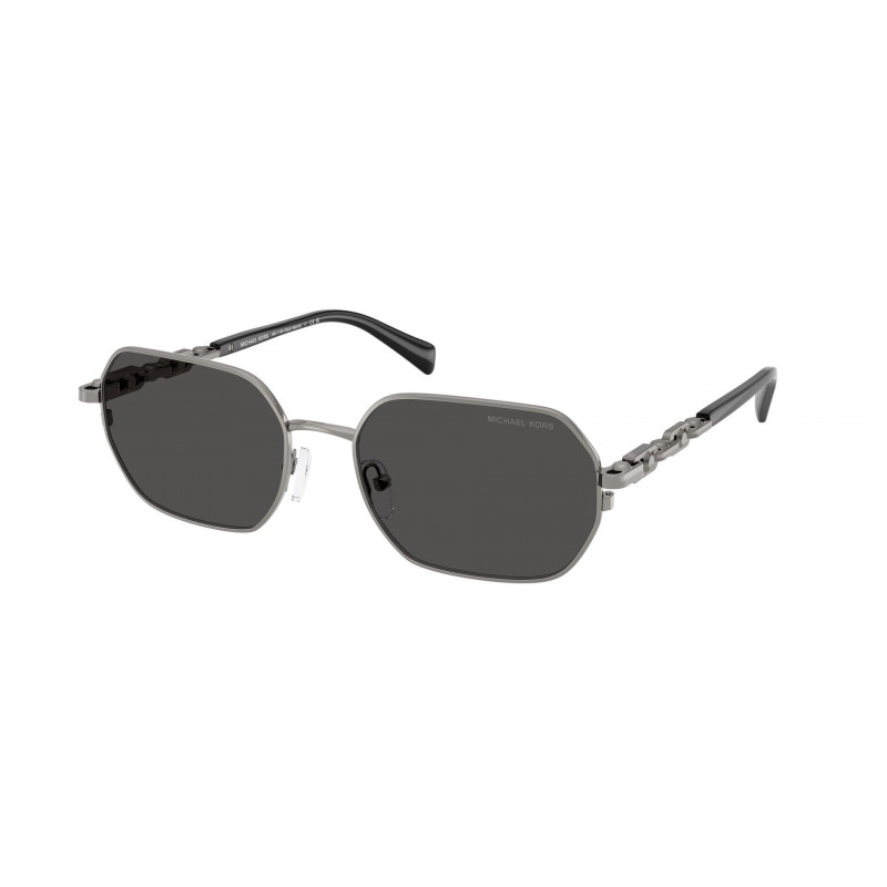 Sunglasses Michael Kors MK 1165 100287 Gunmetal Shiny / Dark Grey Solid Polyamide Standard