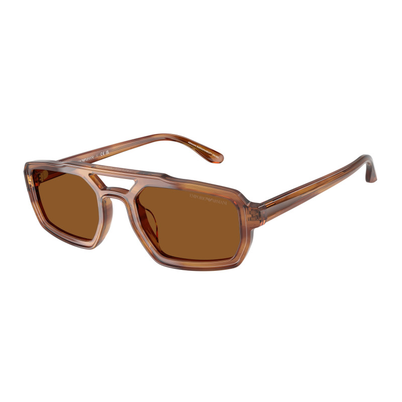 Sunglasses Emporio Armani EA 4240 U 620373 Shiny Havana Brown / Dark Polyamide Standard