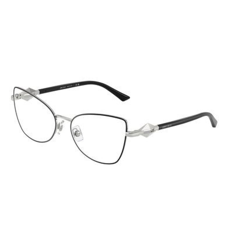 Eyeglasses Jimmy Choo JC 2012 3016 Silver-black Demo Lens 55mm