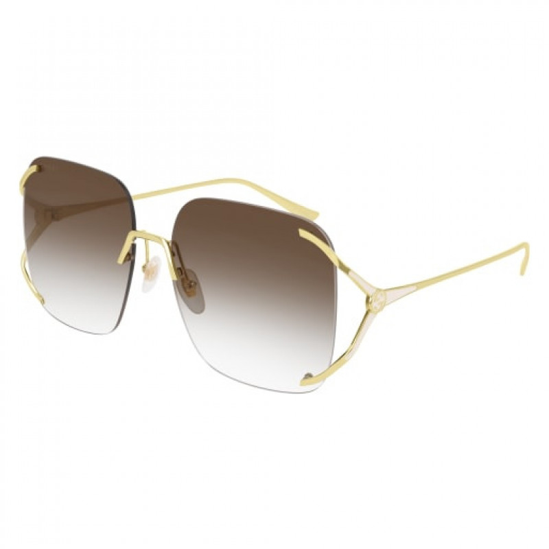 Sunglasses Gucci GG 0646 S- 002 Gold / Brown 60mm