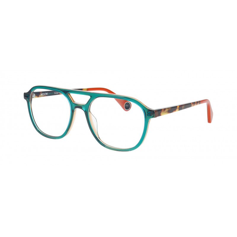 Eyeglasses WOOW JACK POT 2 2695 Green On Caramel Transparent 55mm