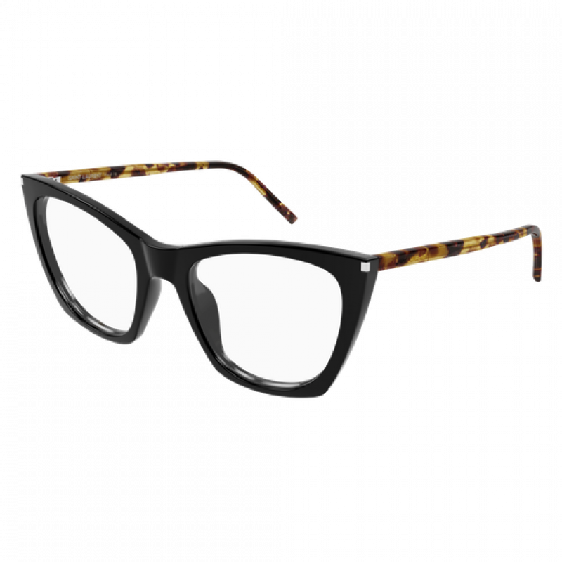 Eyeglasses Saint Laurent SL 214 KATE THIN OPT- 006 Black / Transparent Havana