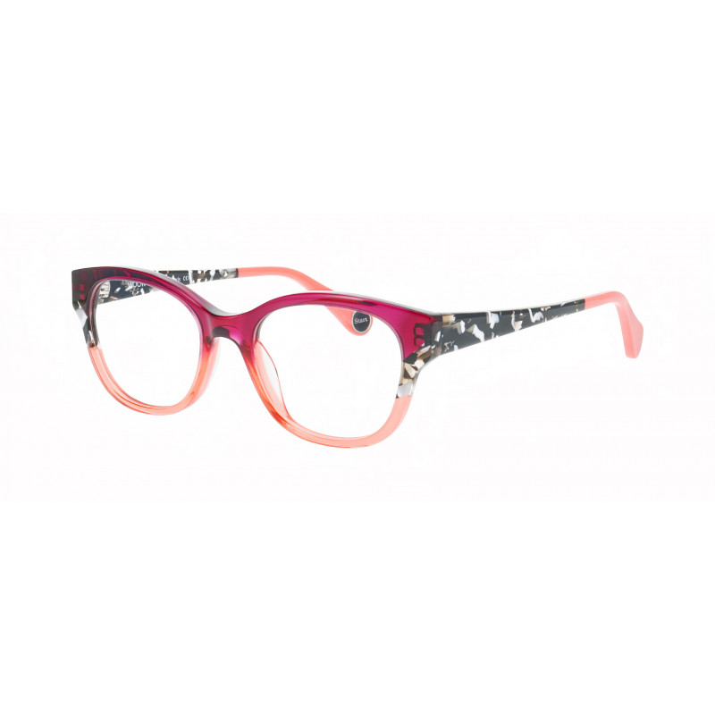 Eyeglasses WOOW LET'S START 1 6075 Gradient Plum Red