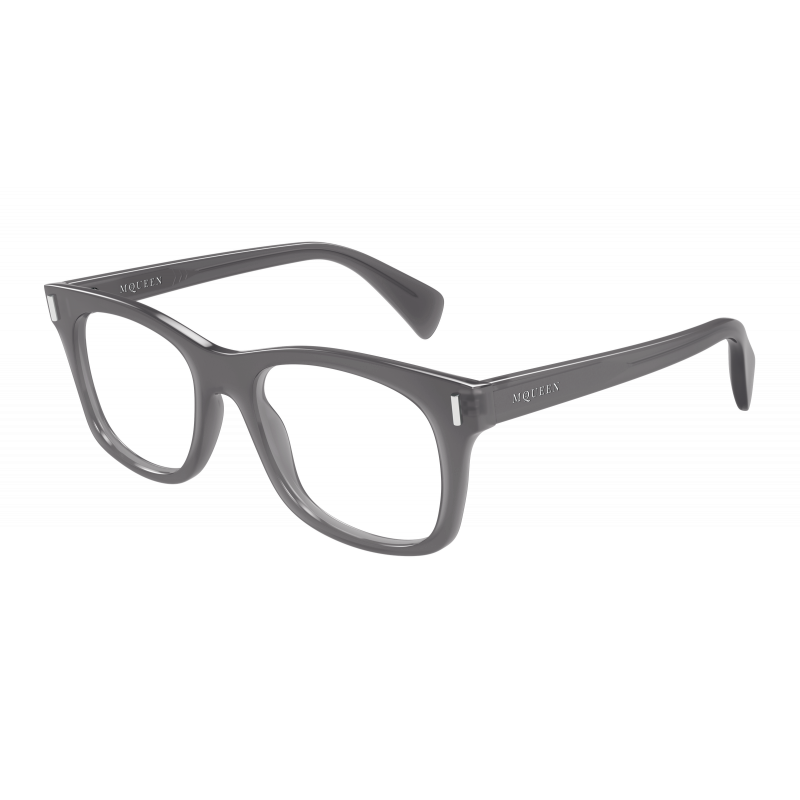 Eyeglasses Alexander McQueen AM 0551 O- 003 Grey / Transparent 52mm