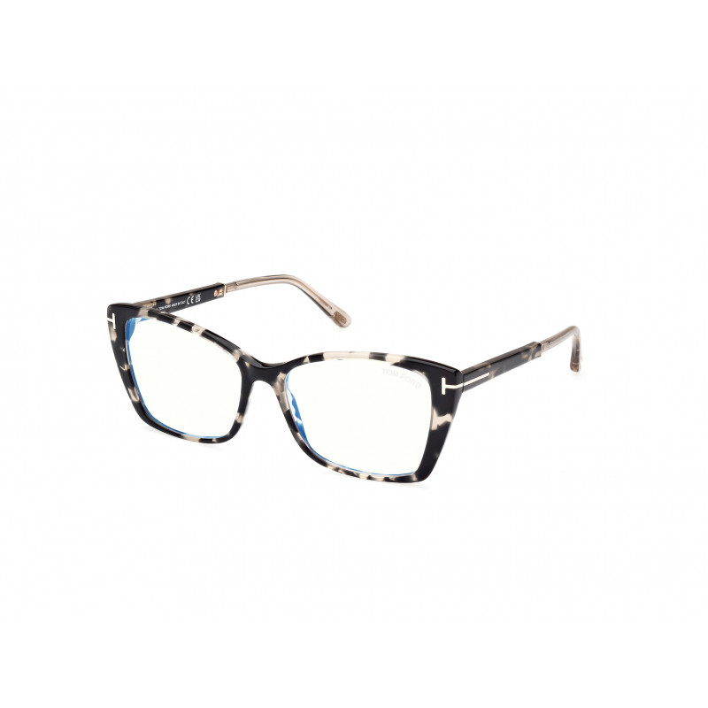 Eyeglasses Tom Ford FT 5893 -B 005 Dark Havana / Shiny Grey 55mm