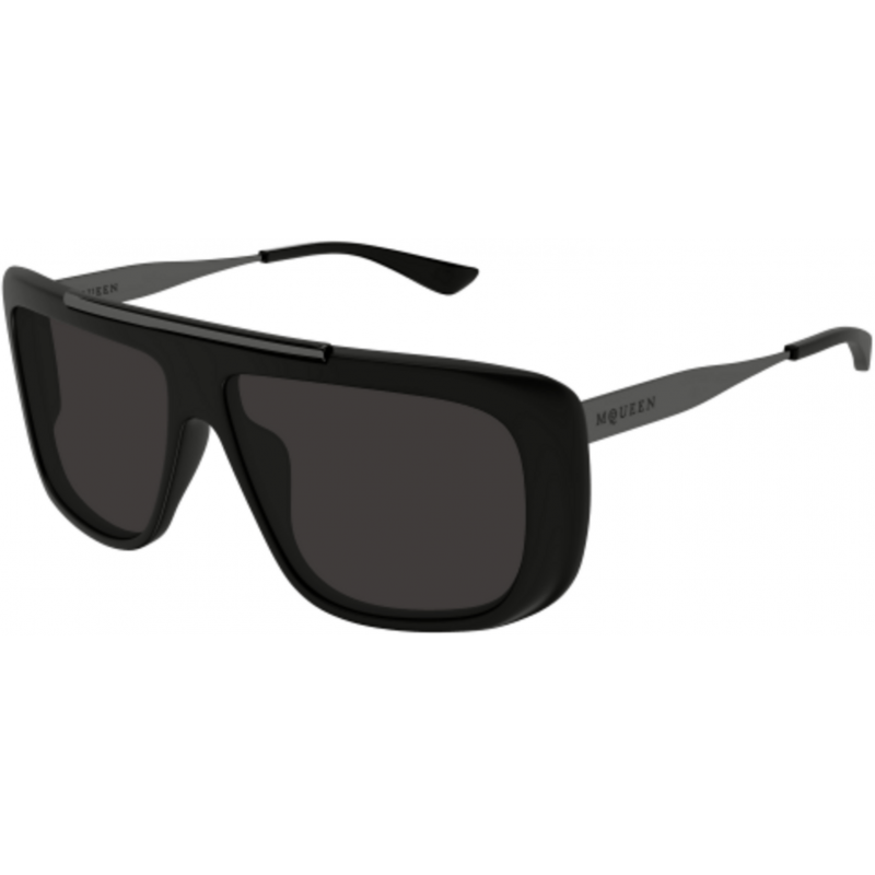 Sunglasses Alexander McQueen AM 0492 S- 002 Black / Grey Gunmetal 60mm