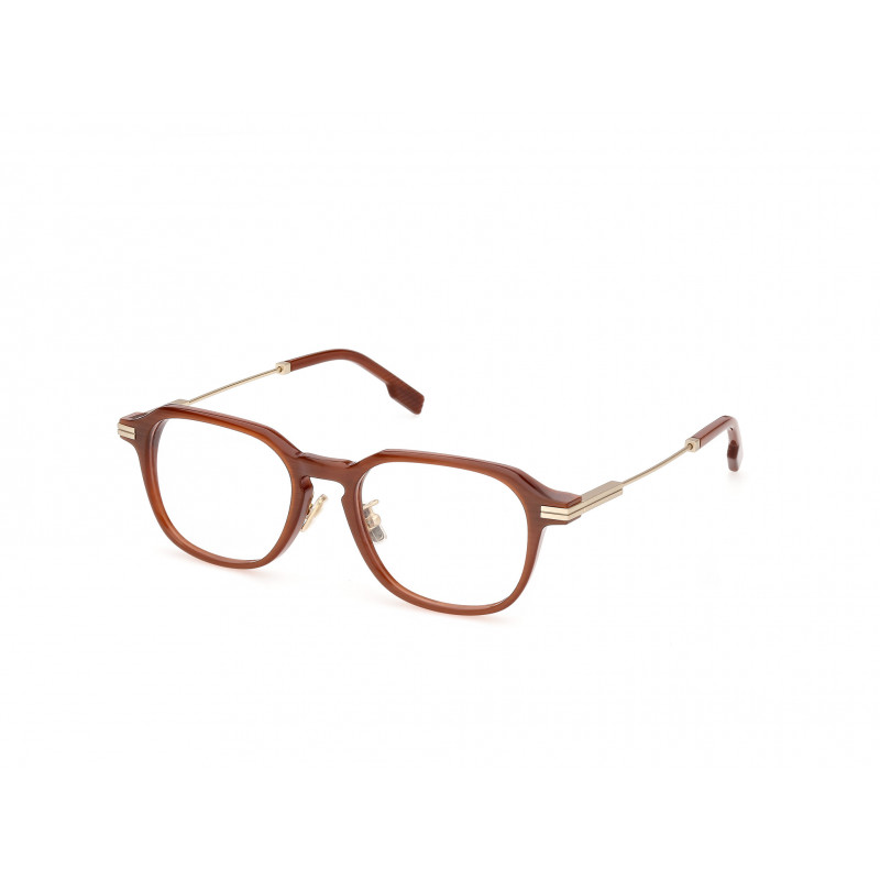 Eyeglasses Zegna EZ 5355 -D Asian fit 047 Light Brown/Striped / Matte Pale Gold 53mm